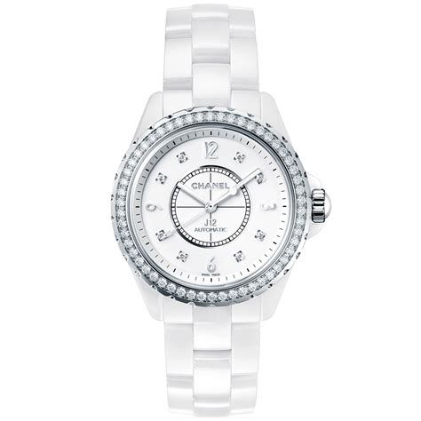 Chanel J12 White Dial Ceramic Ladies Watch H4340 